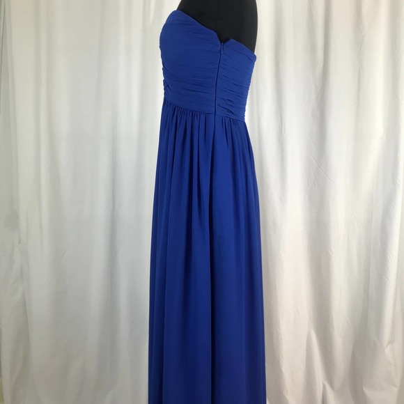 Bill Levkoff Strapless Bridesmaid Dress in Horizon - Picture 6 of 8